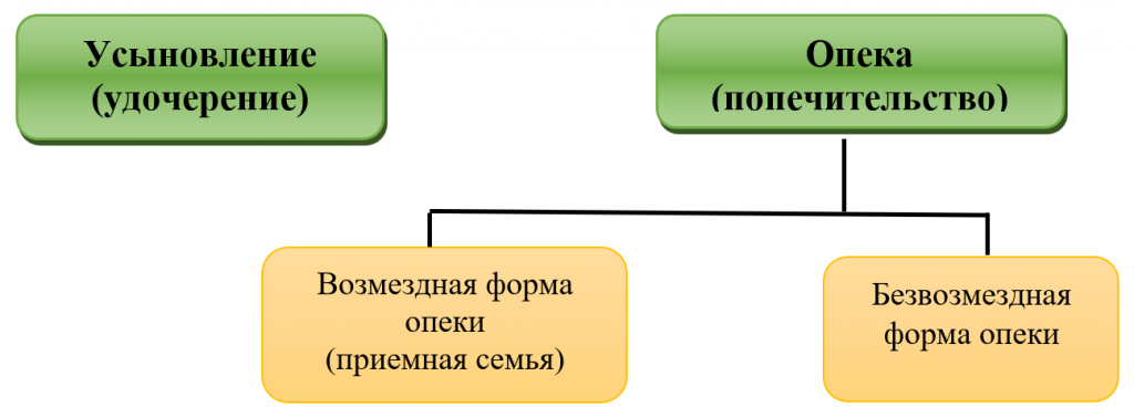 Курсовая работа по теме Семейные формы социального устройства детей–сирот